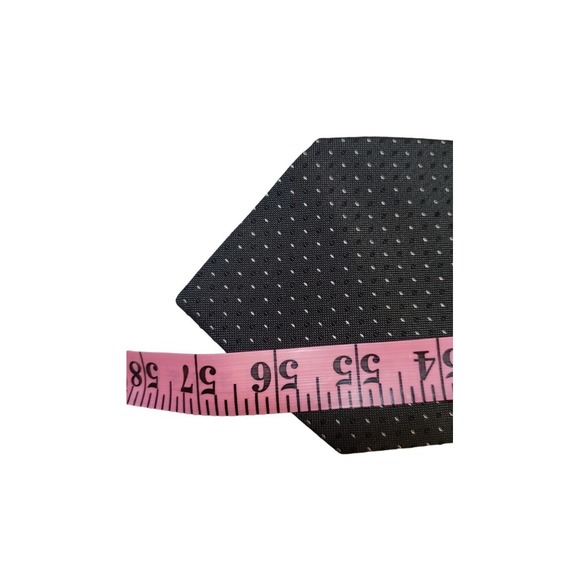 Banana Republic Mens Tie Necktie Dark Green White Micro Dot Silk Classic Length - Picture 10 of 12